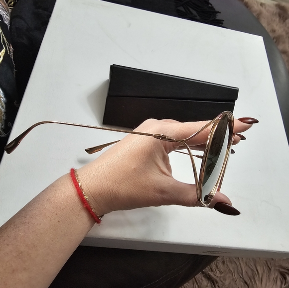 Christian Dior Sunglasses 100% Authentic Forest Green LENS With GOLD RIM - Picture 8 of 11